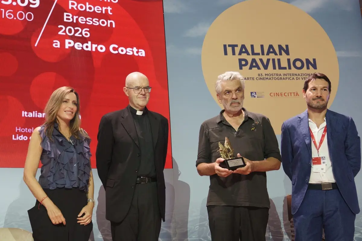 Premio Bresson 2026 - Lucia Borgonzoni, Davide Milani, Pedro Costa e Gianluca Arnone - Foto Karen Di Paola